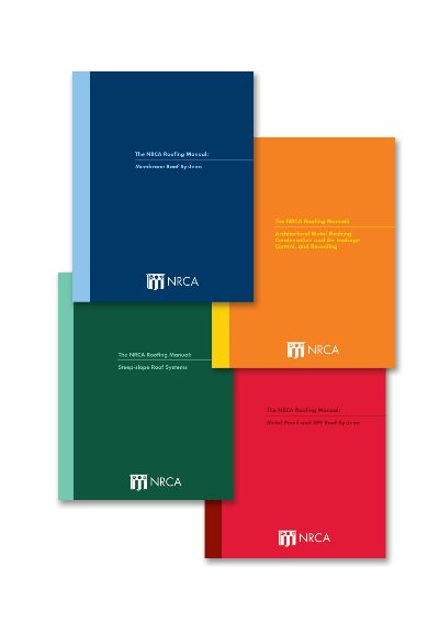 NRCA Roofing Manual four volume set