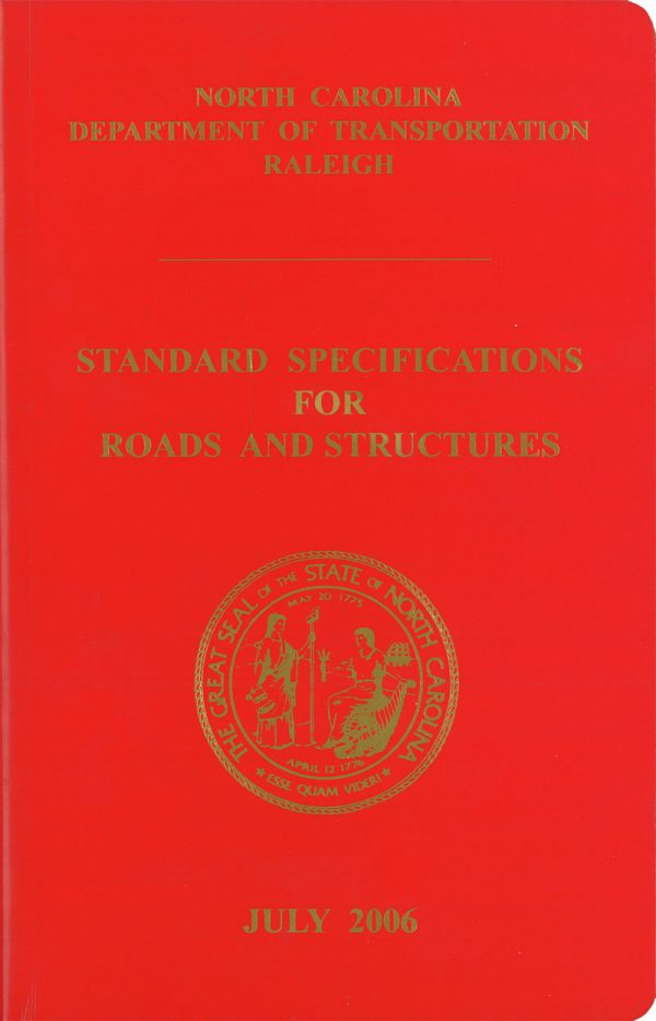 North Carolina Standard Specifications for Roads and Structures, 2018