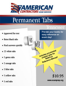 permanent tabs for the nascla contractors guide to business law and project management west virginia 1st